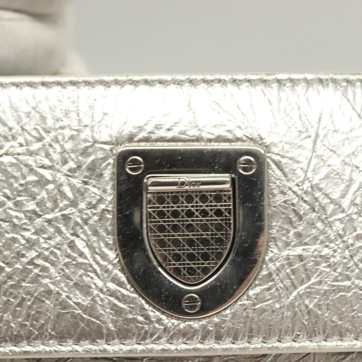 Christian Dior Diorever Bag Leather, SILVER, LEATHER, Bag