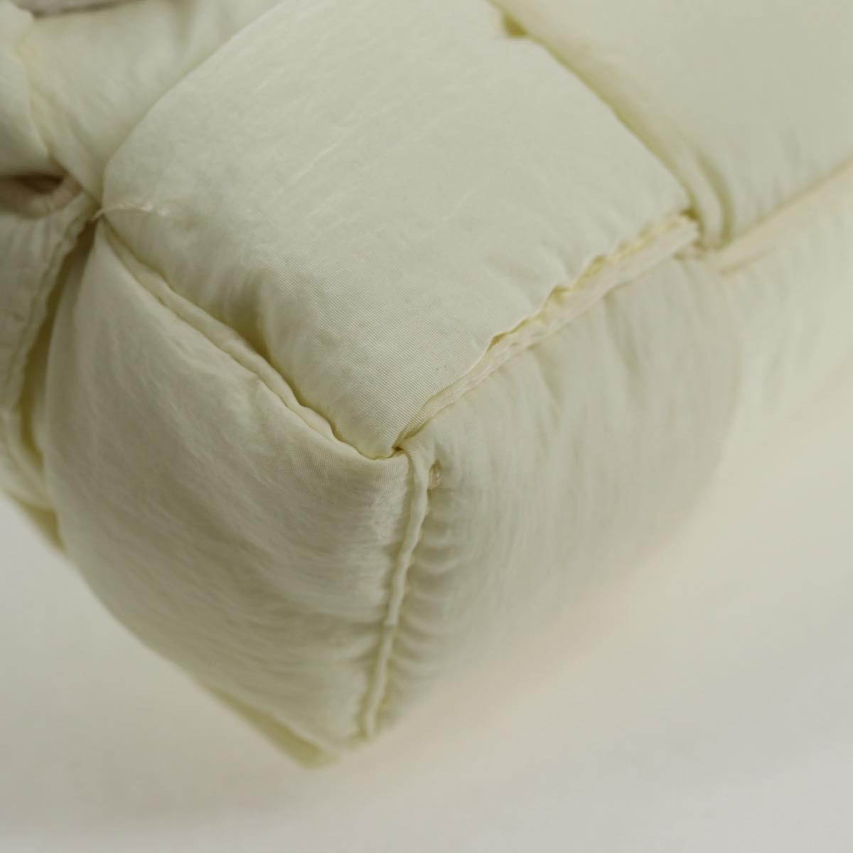 Bottega Veneta Padded Tech Cassette Crossbody Bag Intrecciato Nylon, WHITE, SYNTHETIC, Crossbody bag