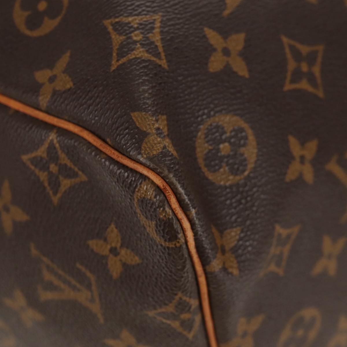 Louis Vuitton Keepall Bag Monogram Canvas, BROWN, CANVAS, Travel bag