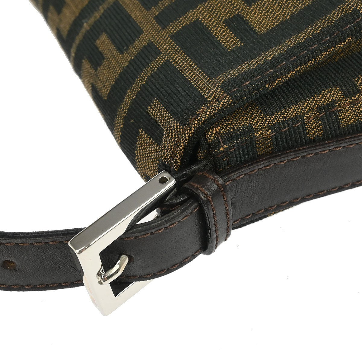 Fendi Baguette Bag Zucca Canvas, BROWN, CANVAS, Handbag