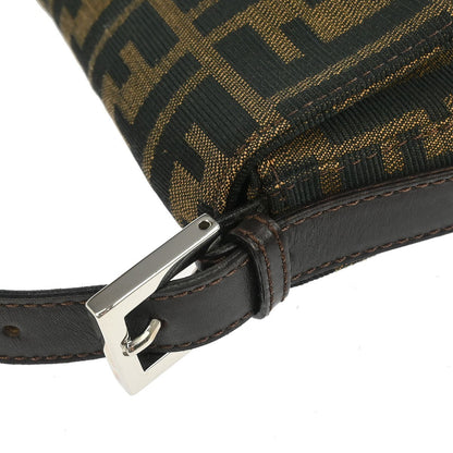 Fendi Baguette Bag Zucca Canvas, BROWN, CANVAS, Handbag