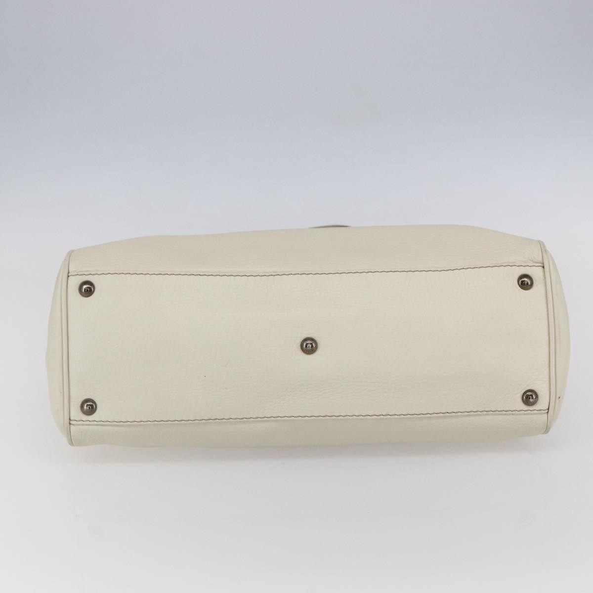 Salvatore Ferragamo Vintage Tote bag Leather, WHITE, LEATHER, Tote bag