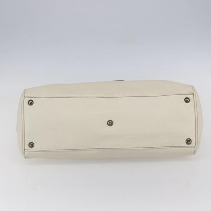 Salvatore Ferragamo Vintage Tote bag Leather, WHITE, LEATHER, Tote bag