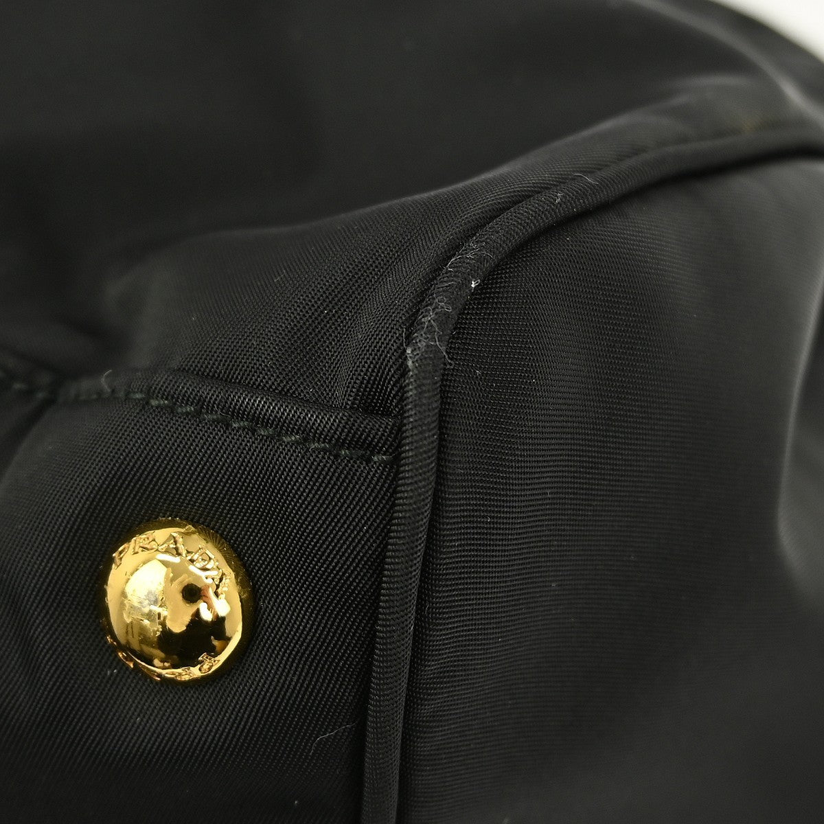 Prada Zip Convertible Shopping Tote Tessuto with Saffiano Leather, BLACK, NYLON, Tote bag