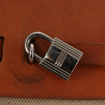 Hermes Herbag A Dos Backpack Toile, BEIGE, CANVAS, Backpack