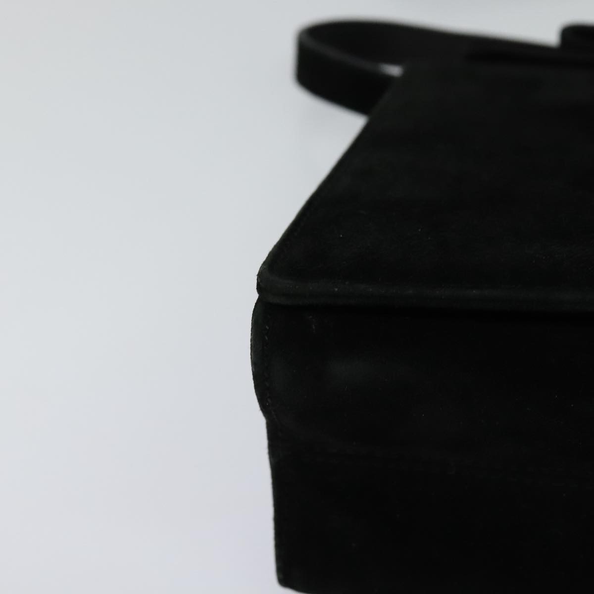 Salvatore Ferragamo Vala Shoulder Bag Suede, BLACK, SUEDE, Shoulder bag