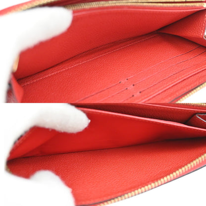 Louis Vuitton Zippy Wallet NM Leather Empreinte, RED, LEATHER, Wallets