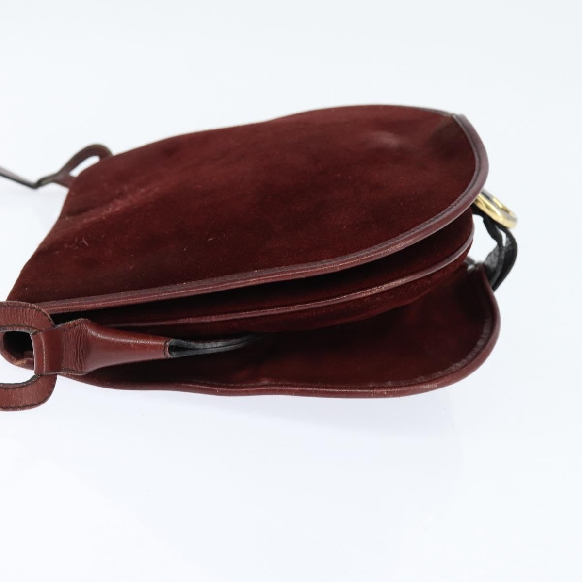 Balenciaga Shoulder Bag Suede, BURGUNDY, SUEDE, Shoulder bag
