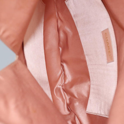 Chanel Vintage Drawstring Pouch Nylon, PINK, NYLON, Clutche & pouche