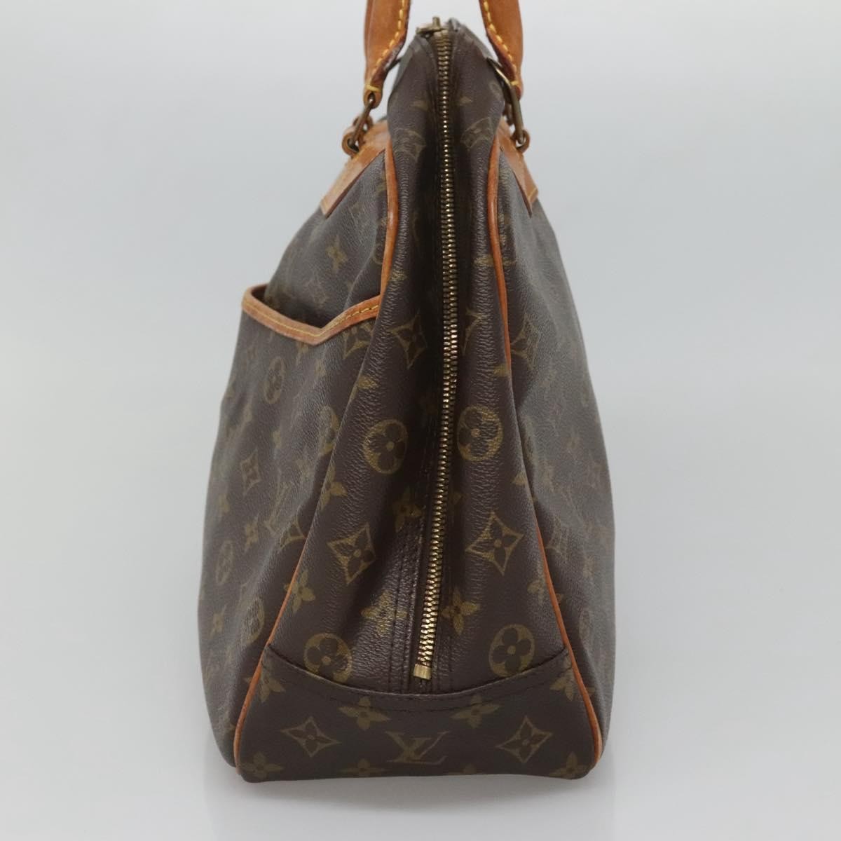 Louis Vuitton Deauville Handbag Monogram Canvas, BROWN, CANVAS, Handbag