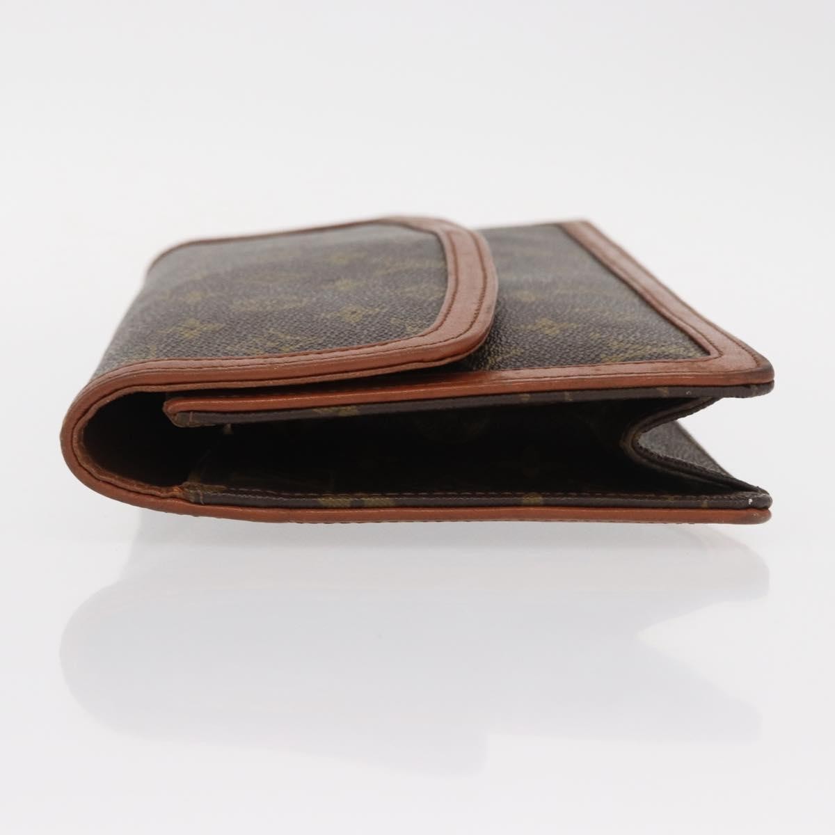 Louis Vuitton Dame Pochette Monogram Canvas, BROWN, CANVAS, Clutche & pouche