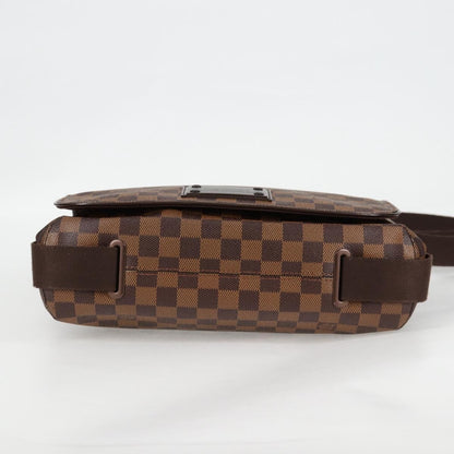 Louis Vuitton Brooklyn Handbag Damier, BROWN, CANVAS, Handbag