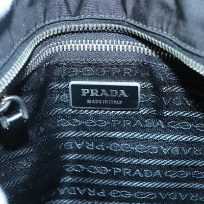 Prada Flat Crossbody Bag Tessuto, BLACK, NYLON, Shoulder bag