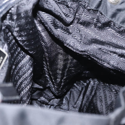 Prada Double Front Pocket Backpack Tessuto, BLACK, NYLON, Backpack