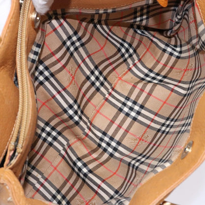 Burberry Handle Tote Leather, BEIGE, LEATHER, Tote bag