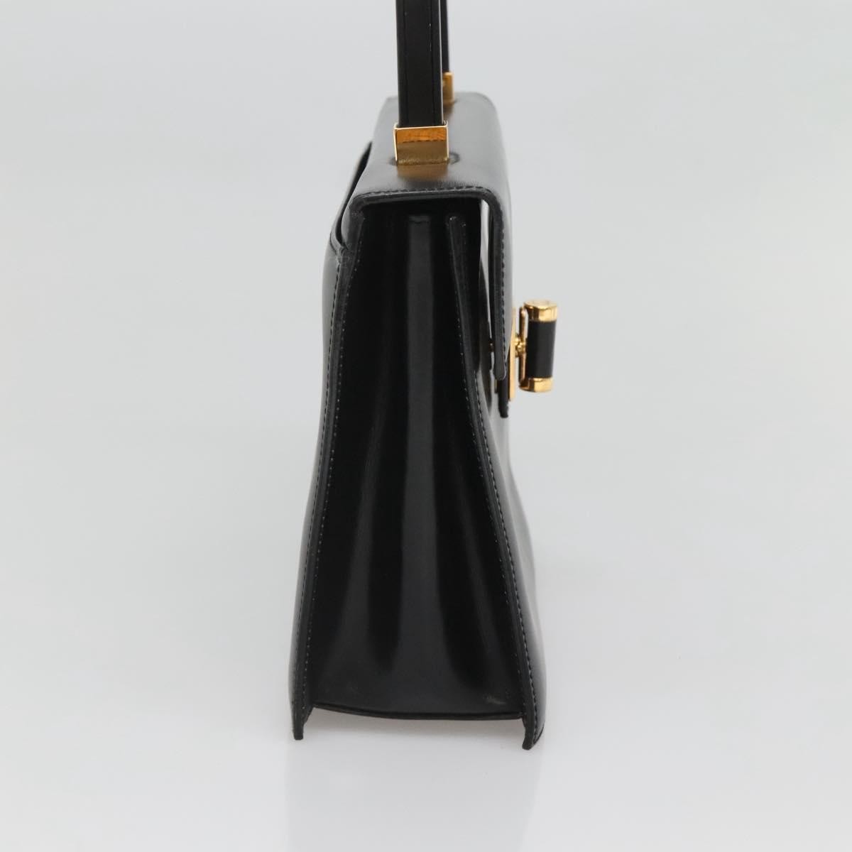 Gucci Vintage Handbag Leather, BLACK, LEATHER, Handbag