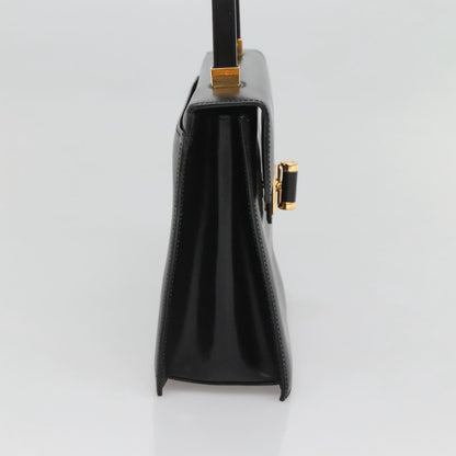 Gucci Vintage Handbag Leather, BLACK, LEATHER, Handbag