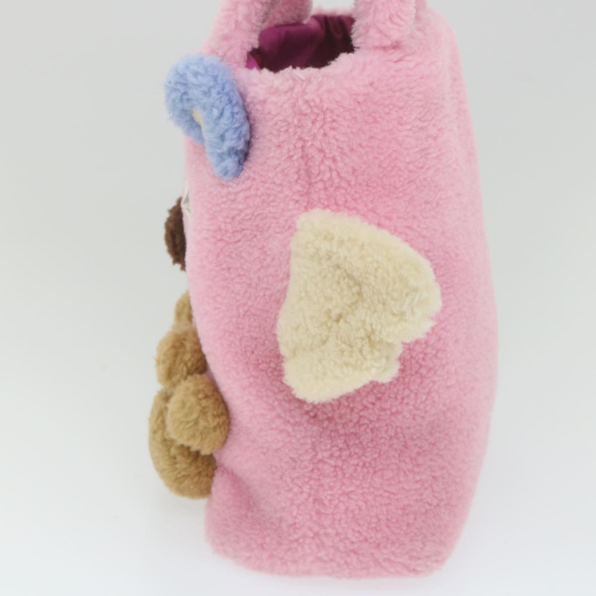 Gucci Flying Bear Handbag Wool, PINK, WOOL, Handbag