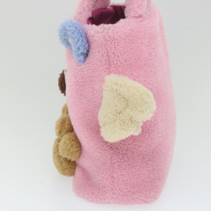 Gucci Flying Bear Handbag Wool, PINK, WOOL, Handbag