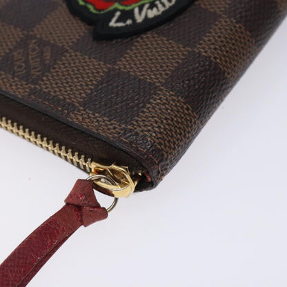 Louis Vuitton Clemence Wallet Limited Edition Patches Damier, BROWN, CANVAS, Wallets