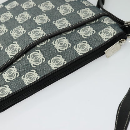 Loewe Anagram Shoulder Bag Canvas, GRAY, CANVAS, Shoulder bag