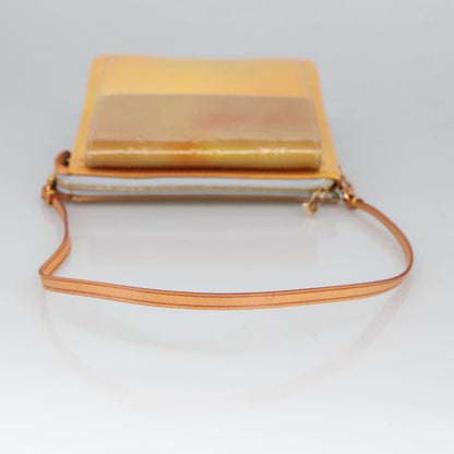 Louis Vuitton Pochette Mott Patent leather, YELLOW, PATENT_LEATHER, Clutche & pouche