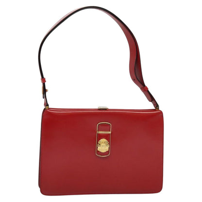 Celine Shoulder Bag Leather, RED, LEATHER, Shoulder bag