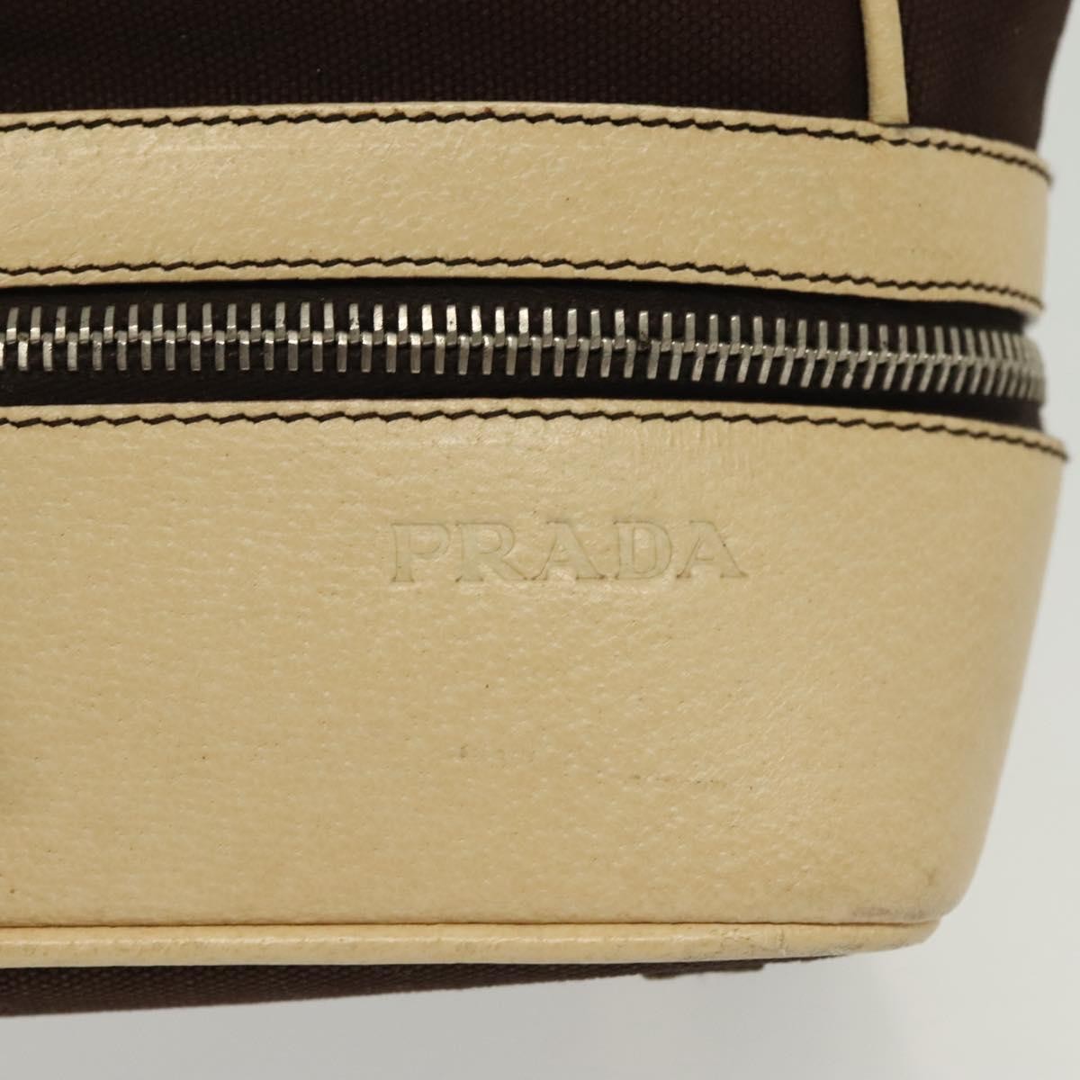 Prada Vintage Handbag Canvas, BEIGE, CANVAS, Handbag