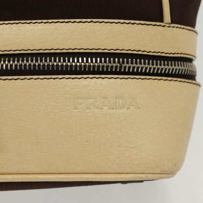Prada Vintage Handbag Canvas, BEIGE, CANVAS, Handbag