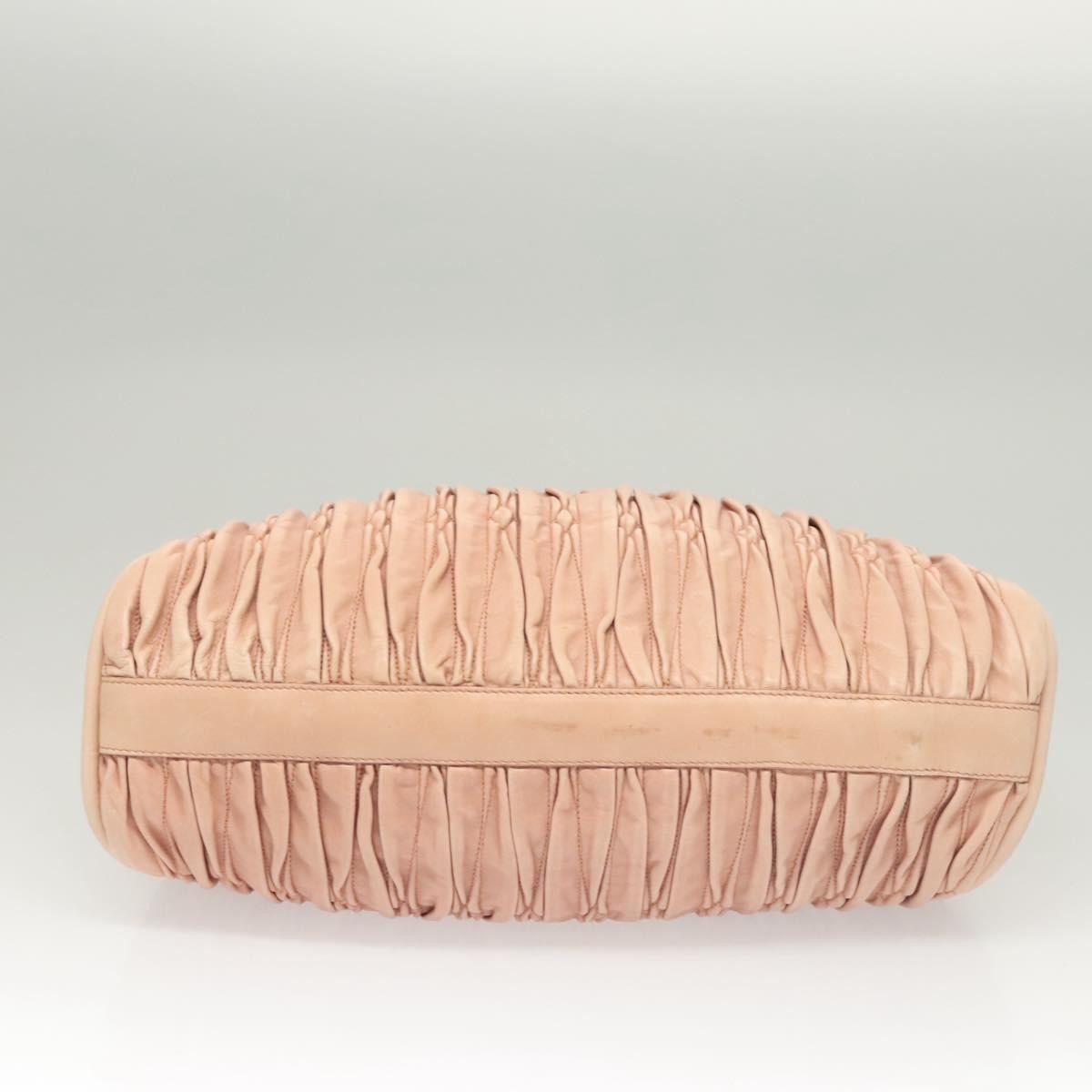 Bally Vintage Handbag Quilted Leather, PINK, LEATHER, Handbag