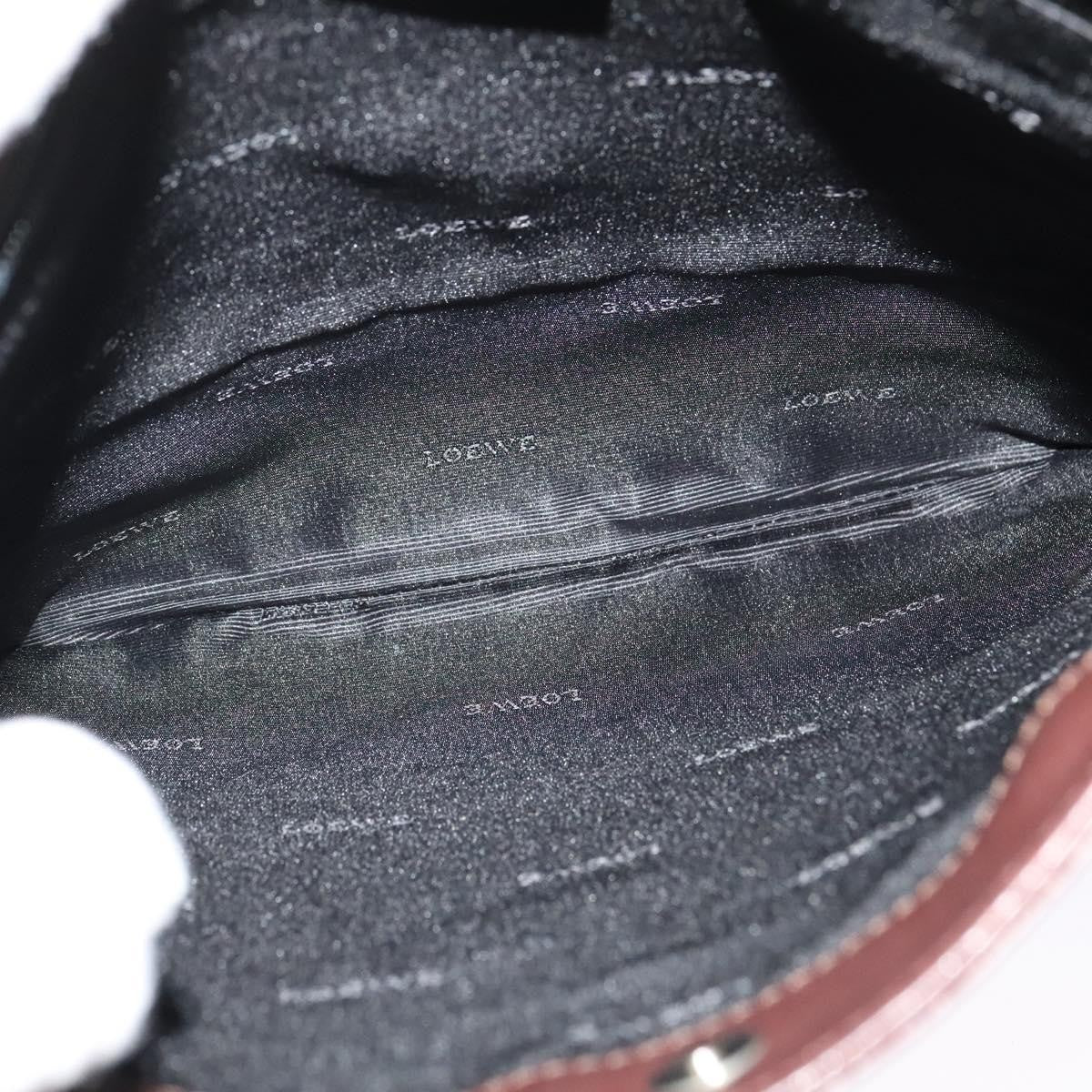 Loewe Anagram Shoulder Bag Leather, BROWN, LEATHER, Shoulder bag