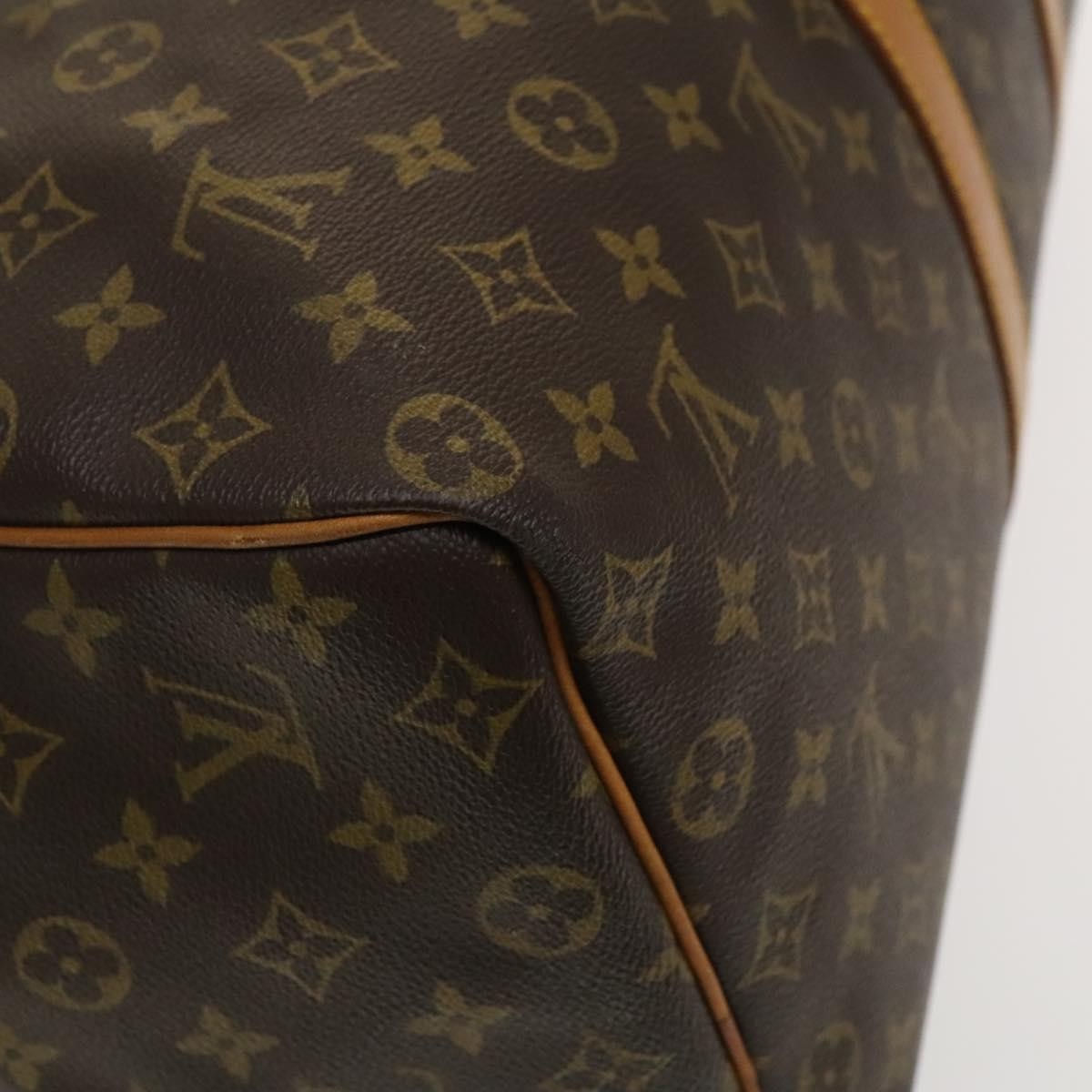 Louis Vuitton Keepall Bag Monogram Canvas, BROWN, CANVAS, Travel bag