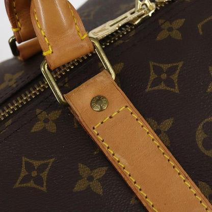 Louis Vuitton Keepall Bag Monogram Canvas, BROWN, CANVAS, Travel bag