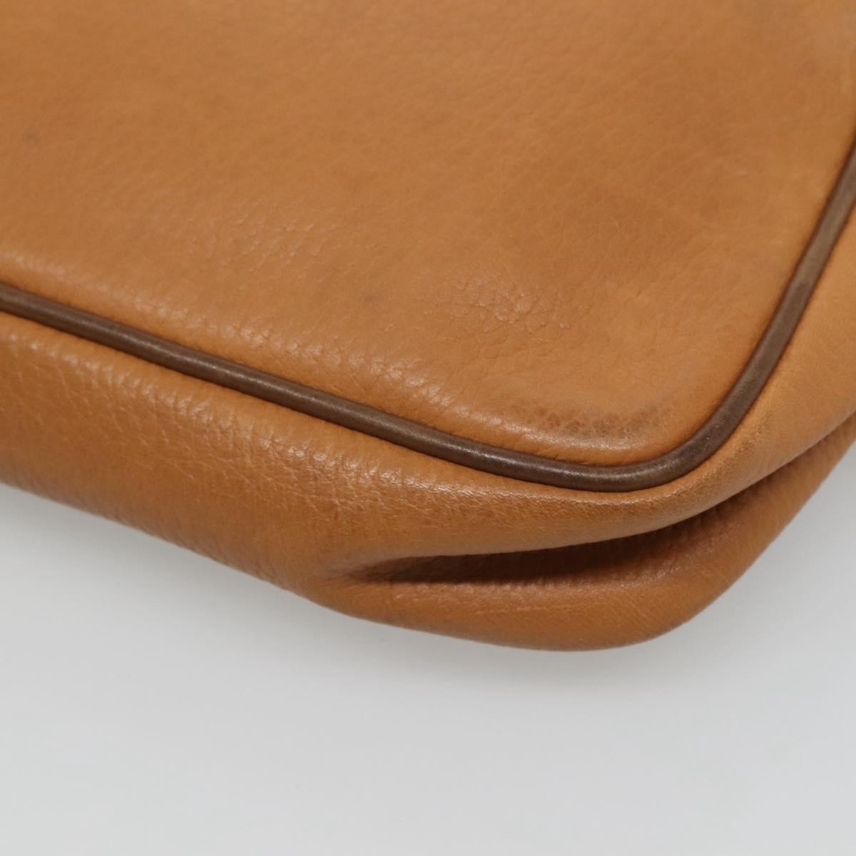 Loewe Anagram Clutch Bag Leather, BROWN, LEATHER, Clutche & pouche