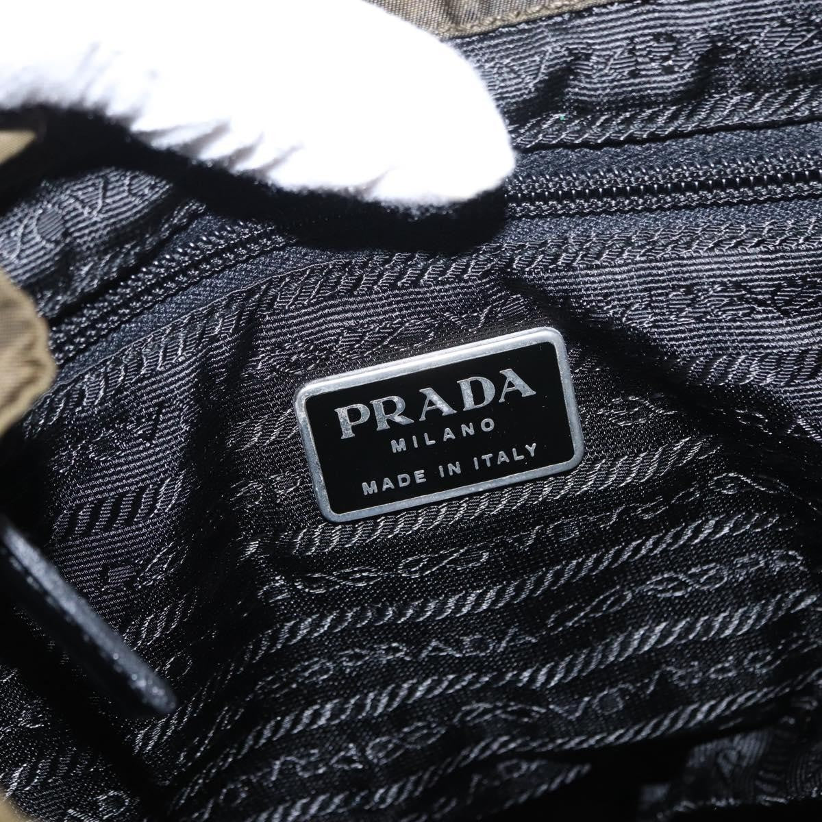 Prada Double Front Pocket Backpack Tessuto, KHAKI, NYLON, Backpack
