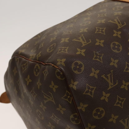 Louis Vuitton Keepall Bag Monogram Canvas, BROWN, CANVAS, Travel bag