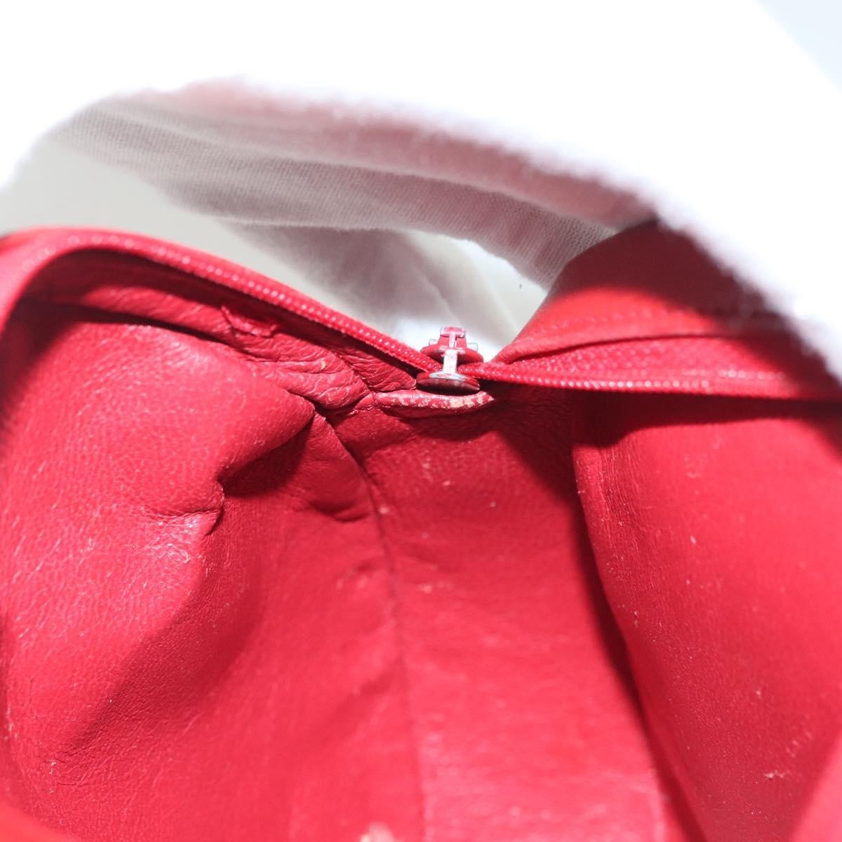 Chanel Vintage Round Tassel Crossbody Bag Quilted Lambskin, RED, LEATHER, Shoulder bag