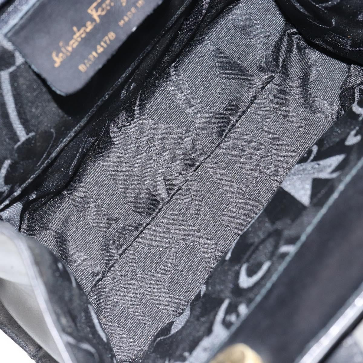 Salvatore Ferragamo Convertible Vara Bow Tote Leather, BLACK, LEATHER, Handbag