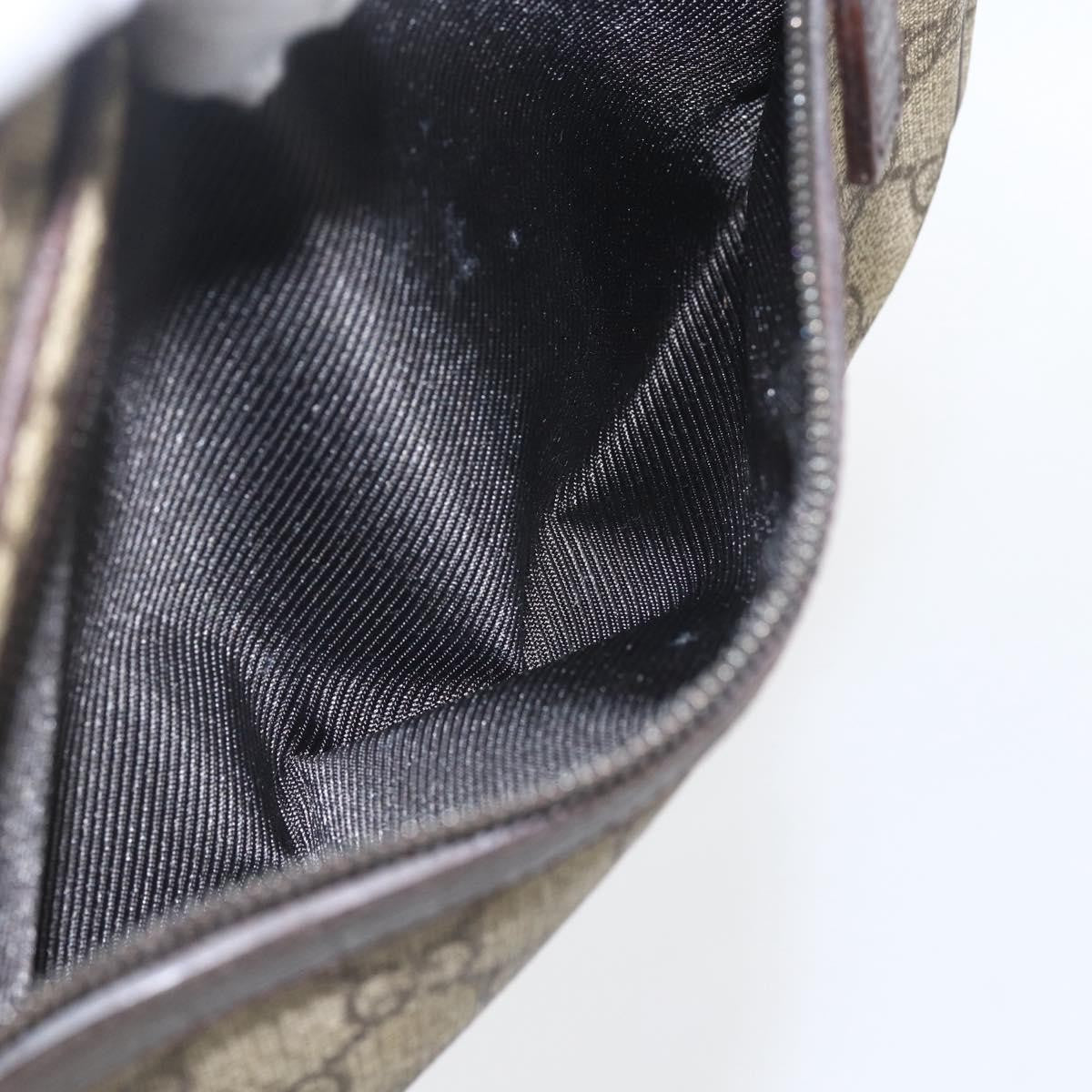 Gucci Wristlet Clutch GG Coated Canvas, BEIGE, CANVAS, Clutche & pouche