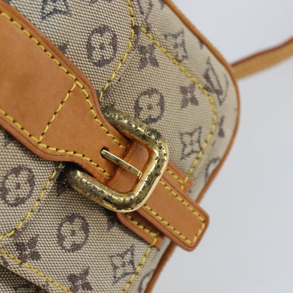 Louis Vuitton Juliette Crossbody Bag Mini Lin, BLUE, CANVAS, Shoulder bag