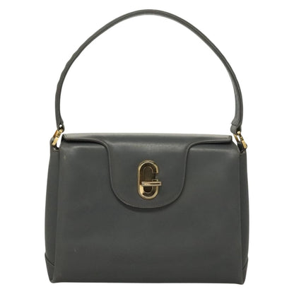 Gucci 1973 Top Handle Bag Leather, GRAY, LEATHER, Handbag