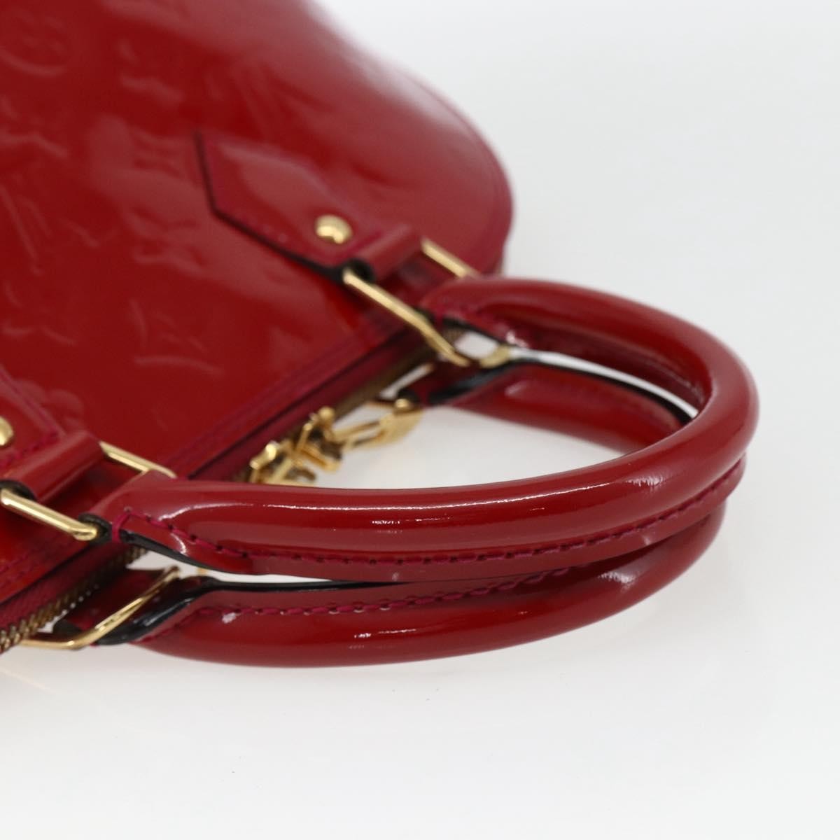 Louis Vuitton Alma Handbag Patent Leather, RED, PATENT_LEATHER, Handbag