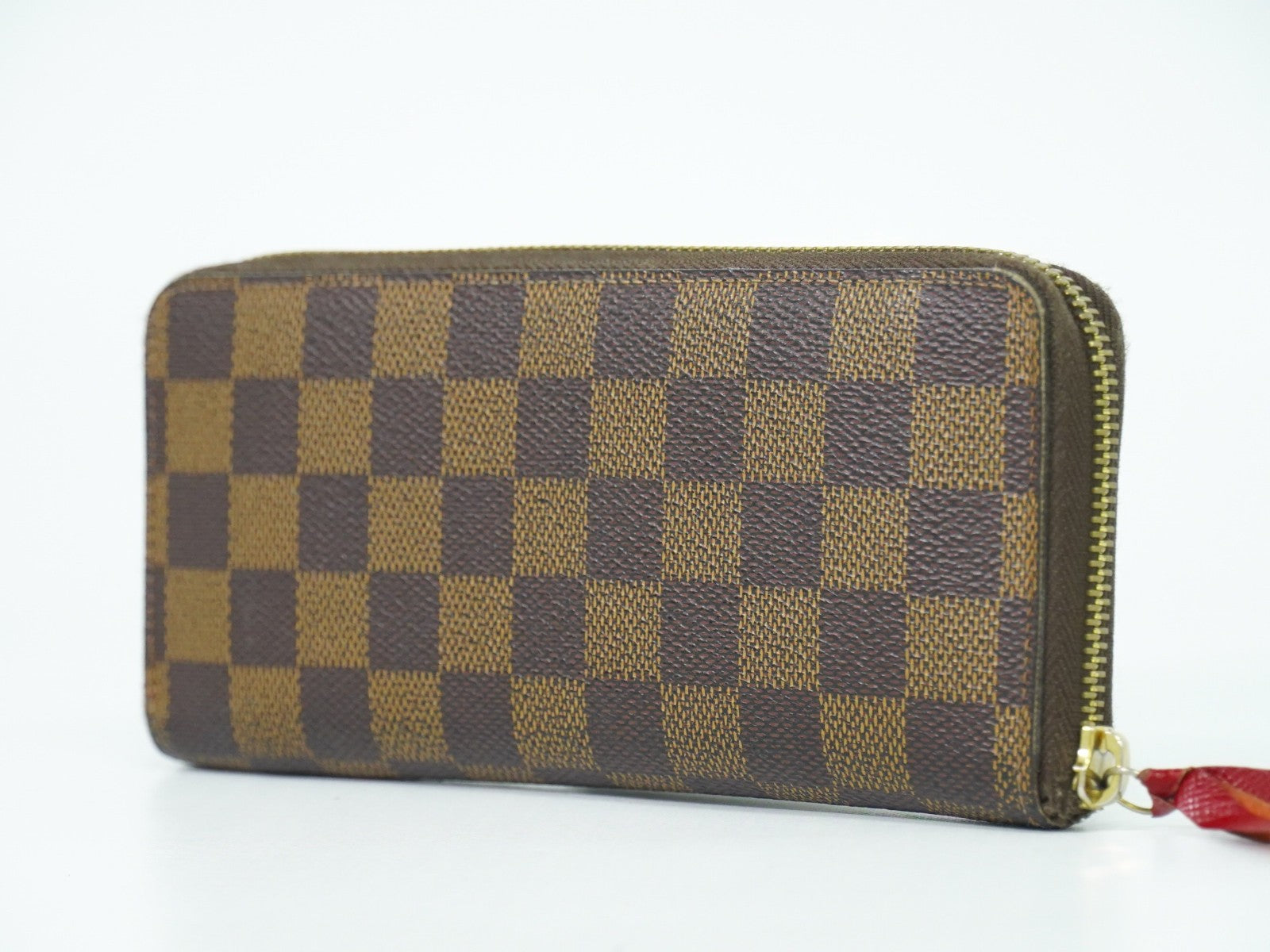 Louis Vuitton Clemence Wallet Damier, BROWN, CANVAS, Wallets