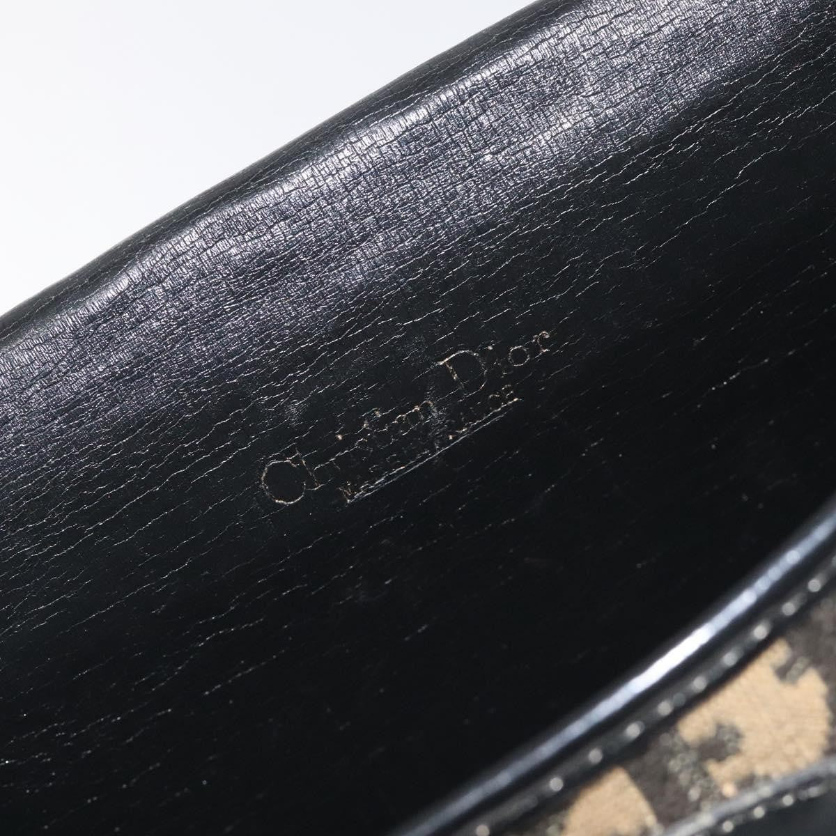 Christian Dior Vintage Flap Crossbody Bag Canvas, NAVY, CANVAS, Shoulder bag