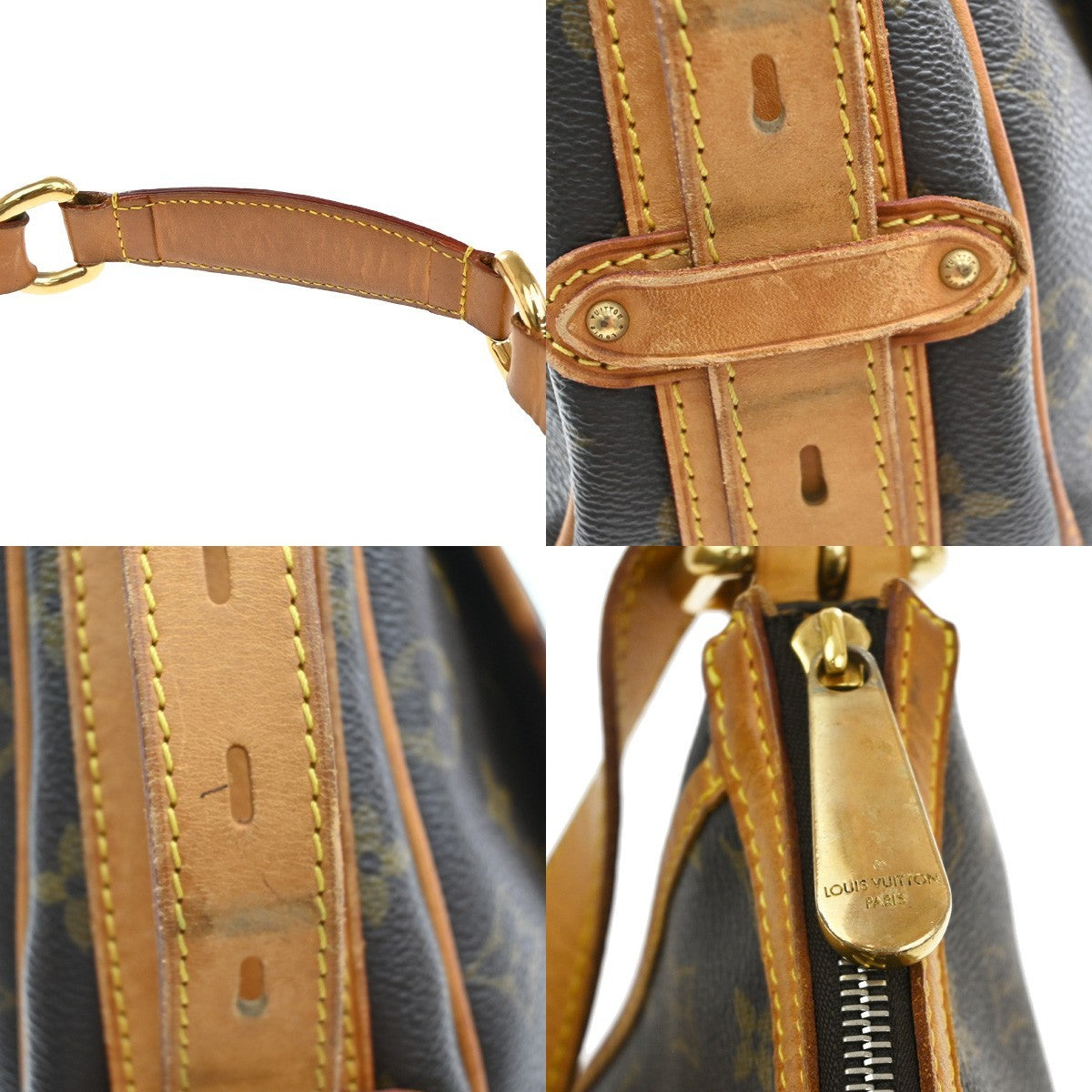 Louis Vuitton Tulum Handbag Monogram Canvas, BROWN, CANVAS, Handbag