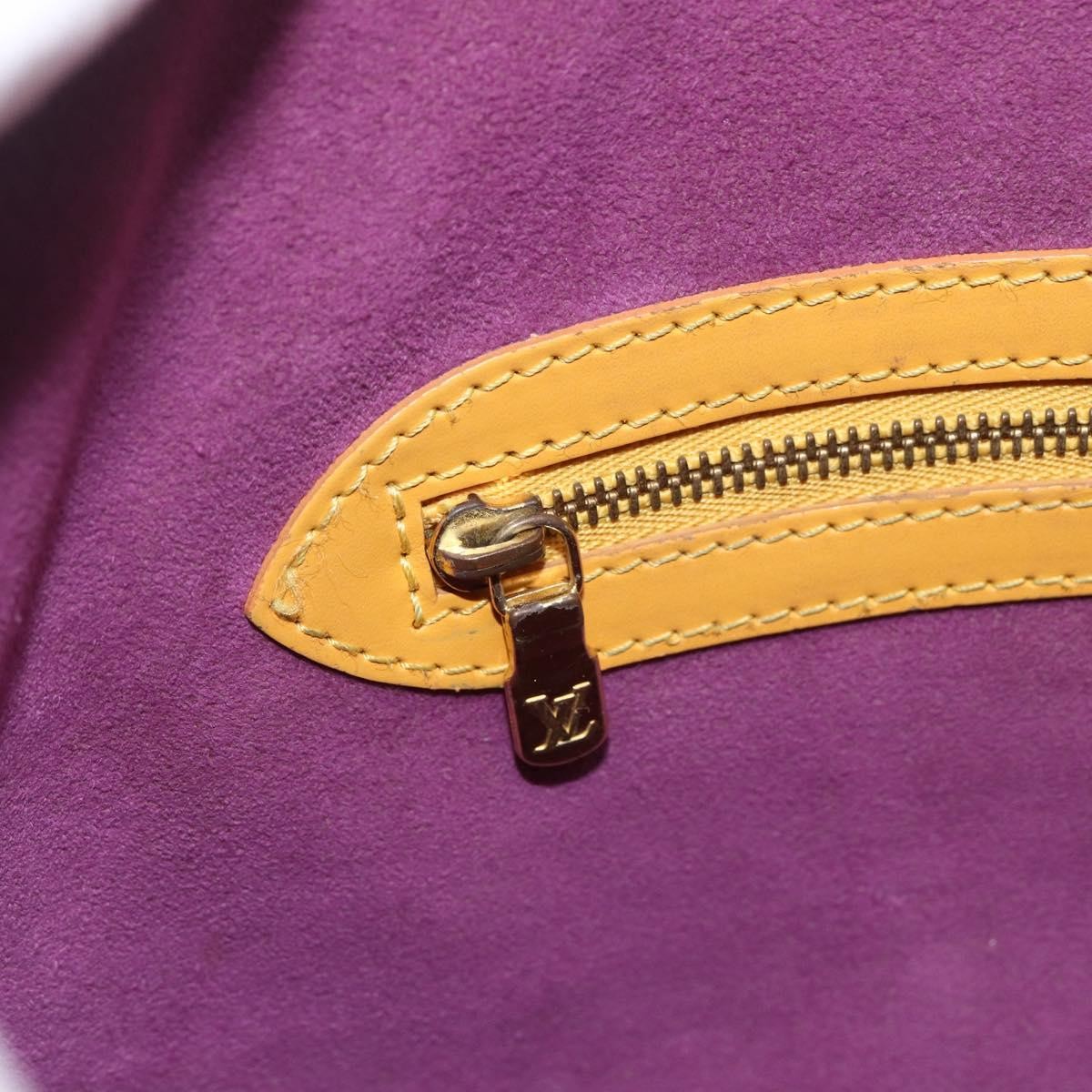 Louis Vuitton Lussac Handbag Epi Leather, YELLOW, LEATHER, Shoulder bag