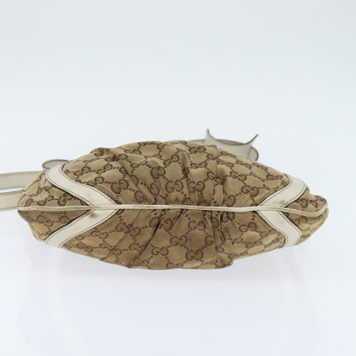 Gucci D Ring Messenger Bag GG Canvas, BEIGE, CANVAS, Shoulder bag