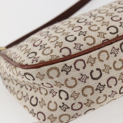 Celine C Macadam Pouch Canvas, BEIGE, CANVAS, Clutche & pouche