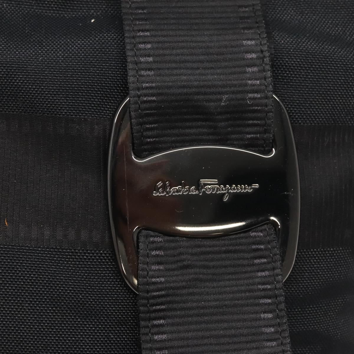 Salvatore Ferragamo Vala tote Canvas, BLACK, CANVAS, Tote bag