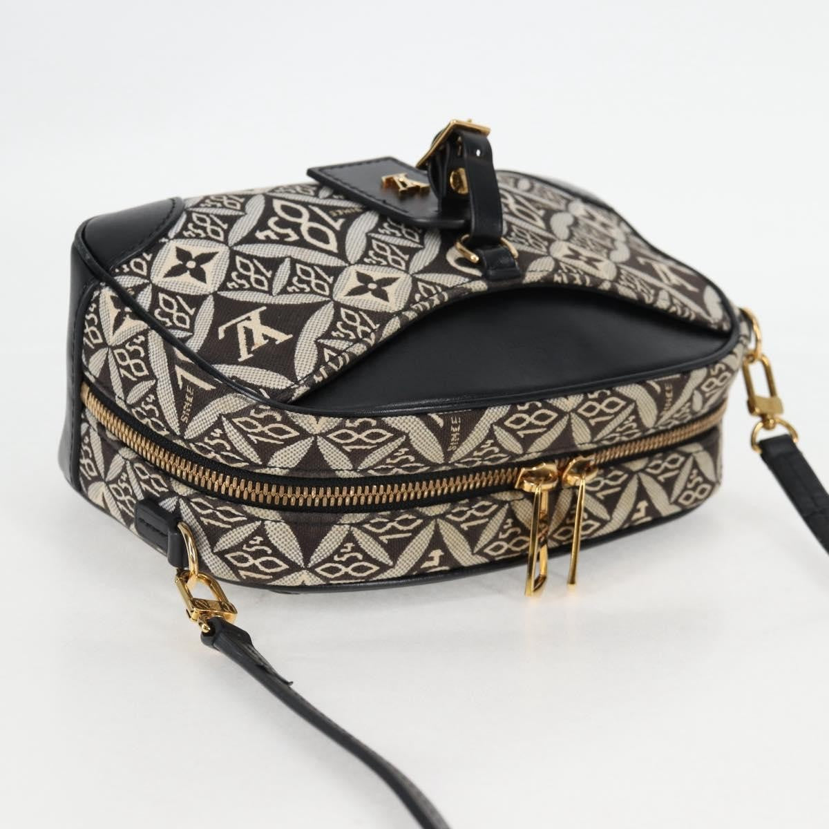 Louis Vuitton Deauville Handbag Limited Edition Since 1854 Monogram Jacquard, BLACK, CANVAS, Handbag